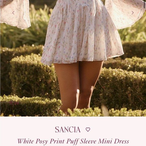 House of CB Floral Long Sleeve Dress - Picture 4 of 4